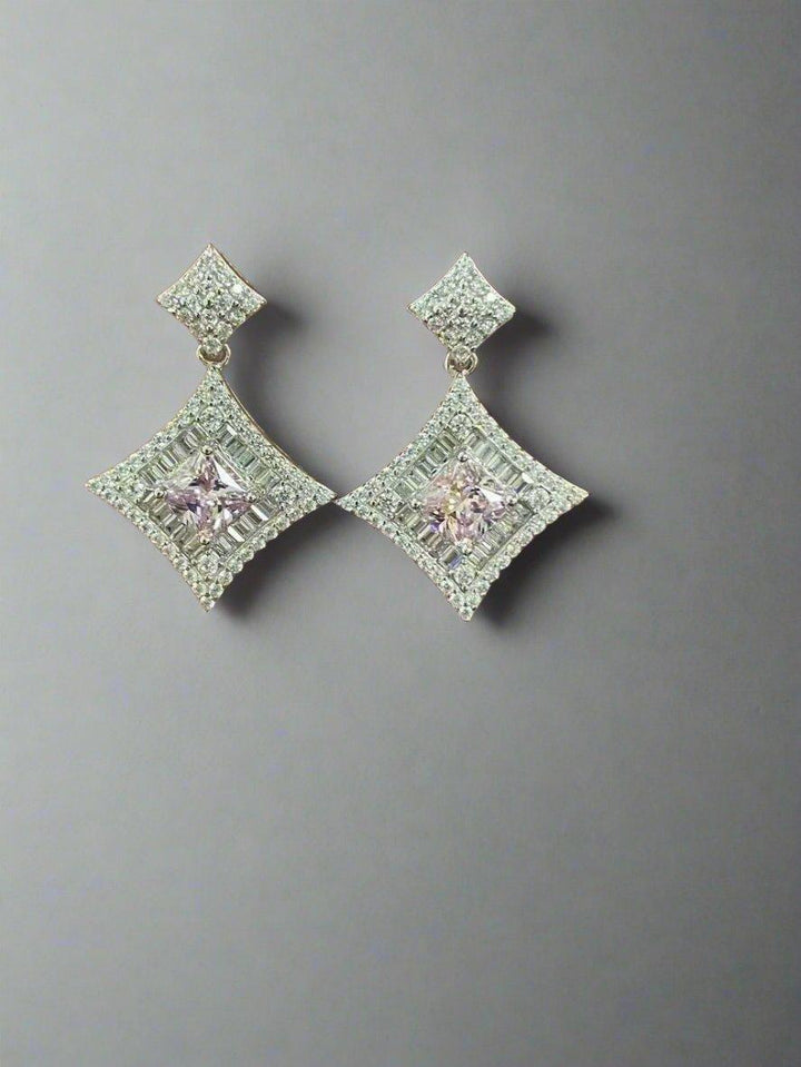 Art Deco Geometric Drop Earrings