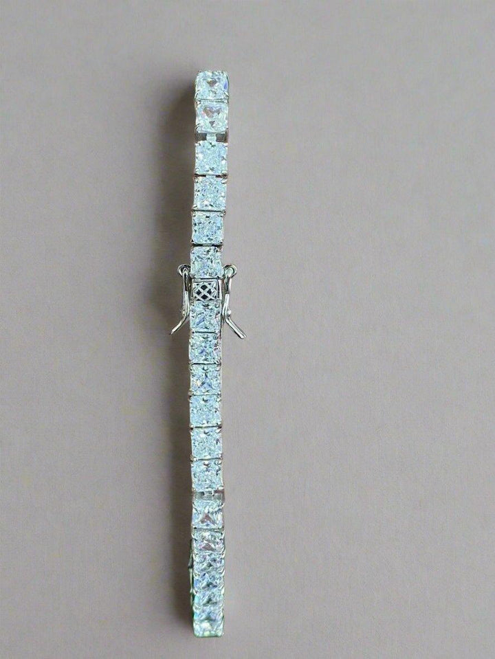 Brilliant Blue Crystal Tennis Bracelet