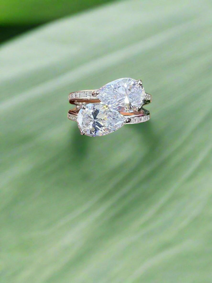 Elegant Dual Gemstone Ring