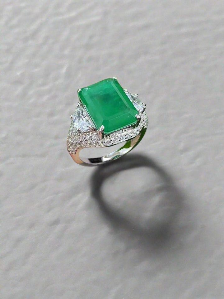 Luxury Square Crystal Ring - Art Deco Inspired