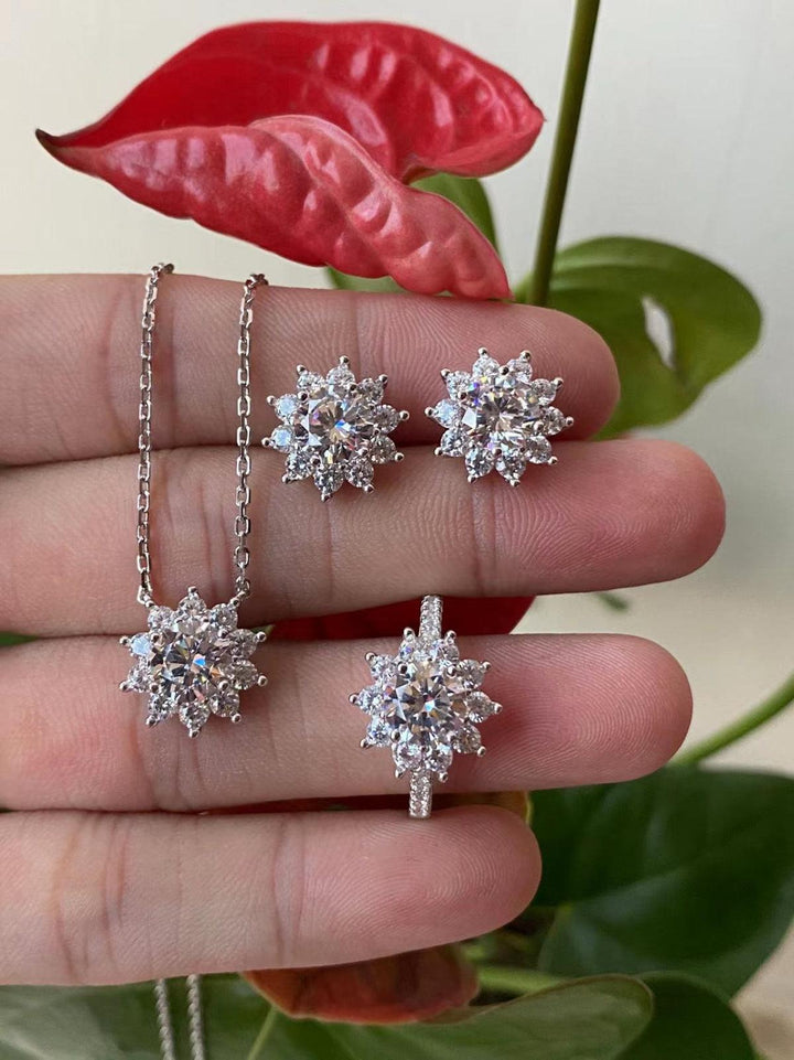 Celestial Starburst Crystal Jewelry Set