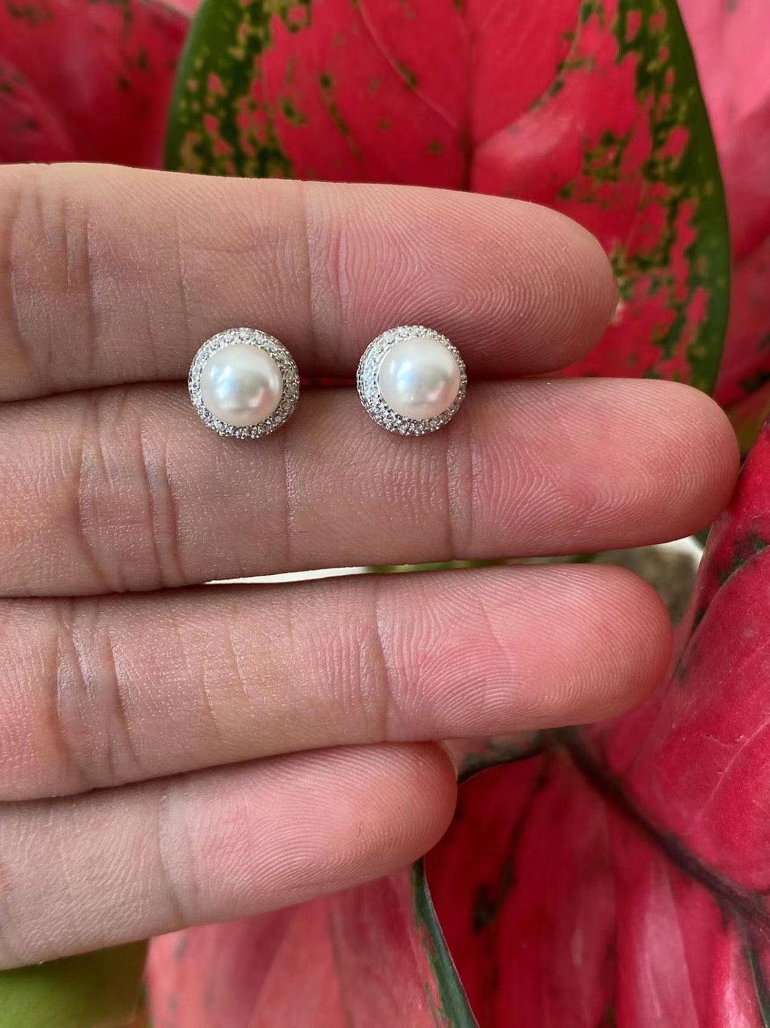 Classic Pearl Stud Earrings
