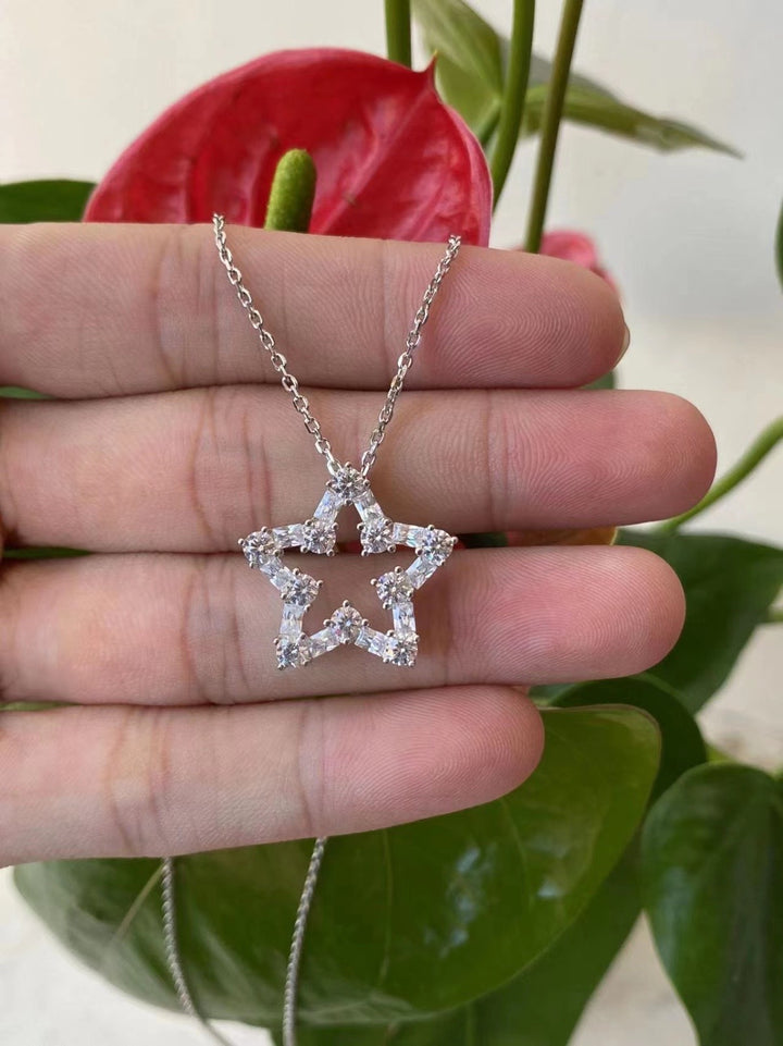 Crystal Star Pendant Necklace