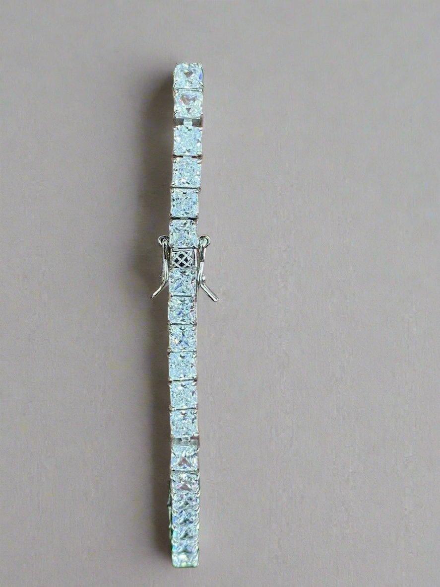 Brilliant Blue Crystal Tennis Bracelet