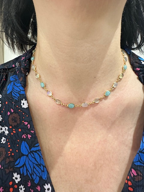 Delicate Multi-Stone Beaded Necklace