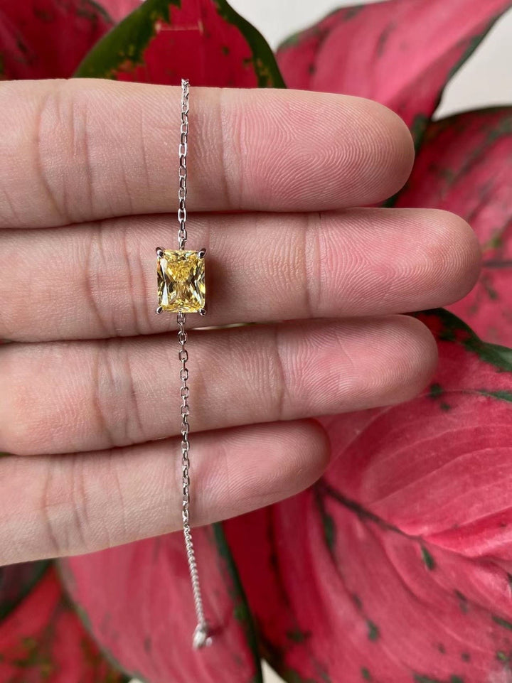 Elegant Citrine Chain Bracelet 