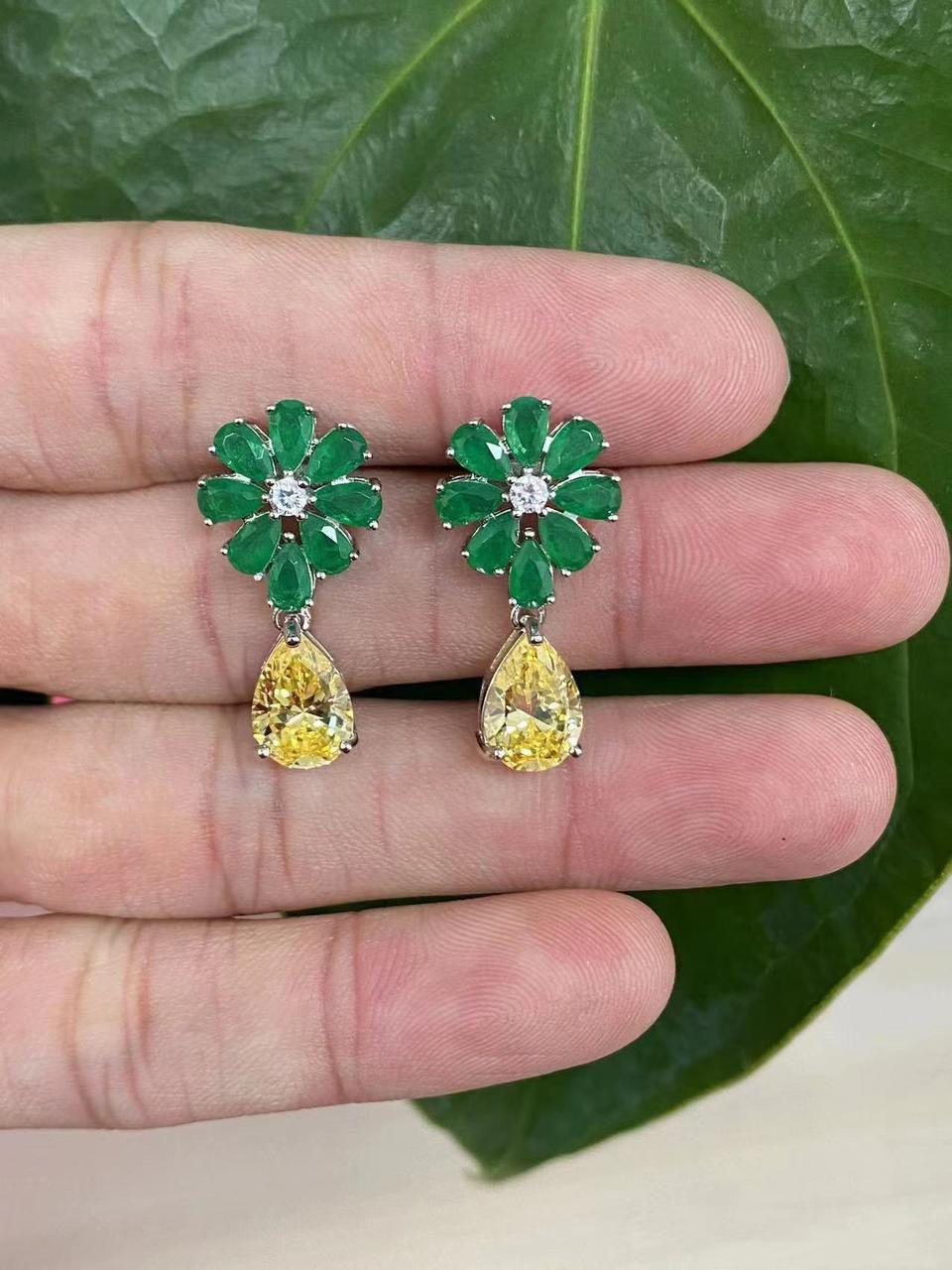 Elegant Snowflake Drop Earrings