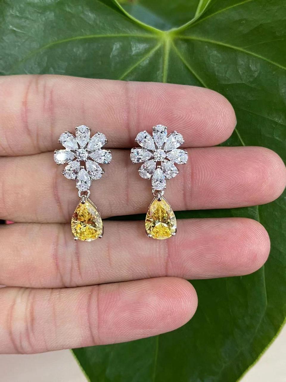 Elegant Snowflake Drop Earrings