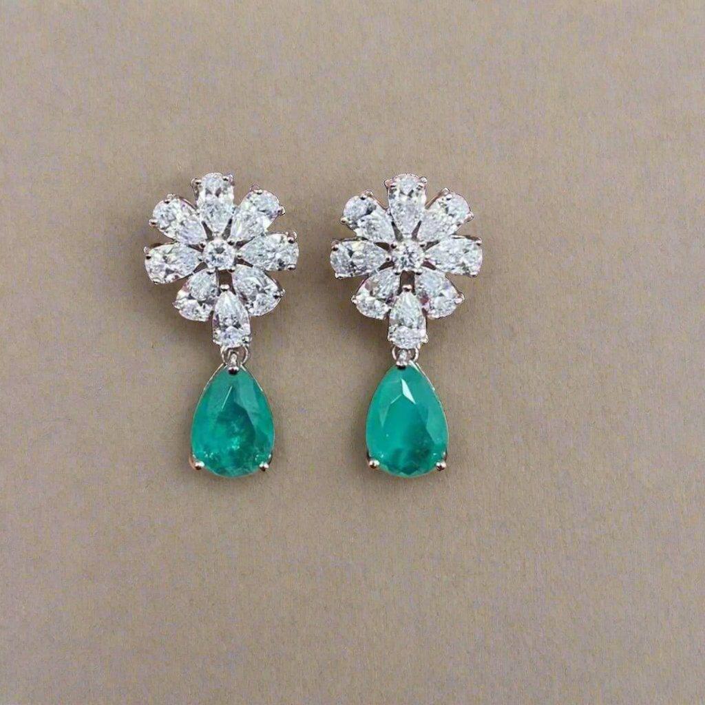 Elegant Snowflake Drop Earrings