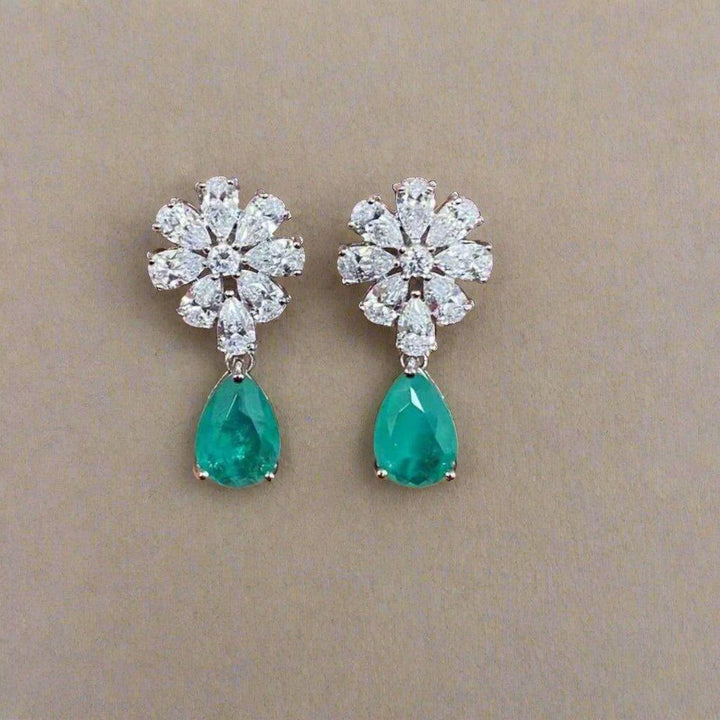 Elegant Snowflake Drop Earrings