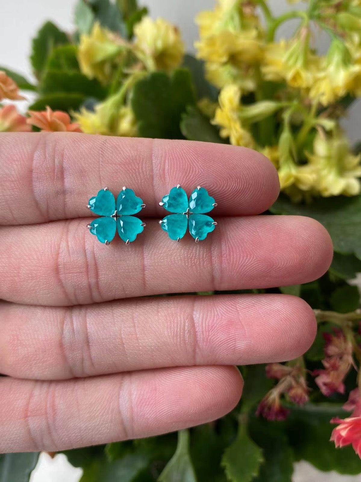 Elegant_Turquoise_Clear_Crystal_Stud_Earrings