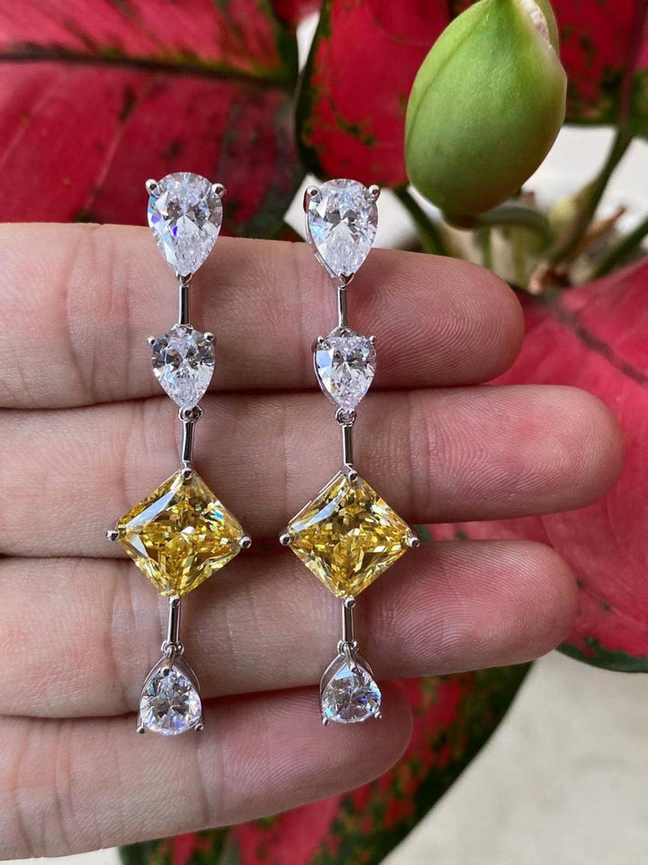 Golden Elegance Linear Drop Earrings