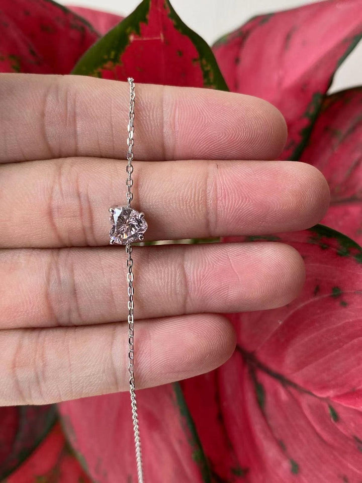 Heart Solitaire Chain Bracelet