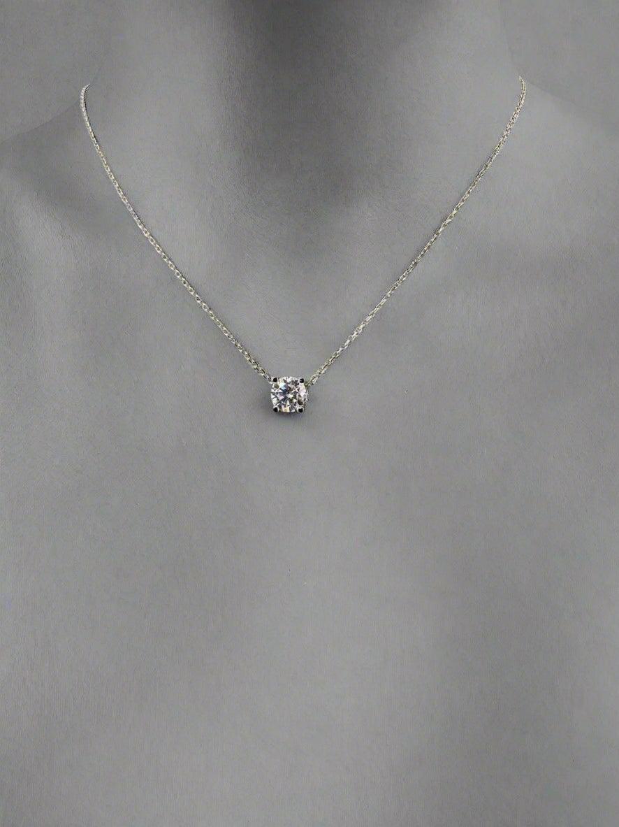 Luminous Solitaire Crystal Necklace