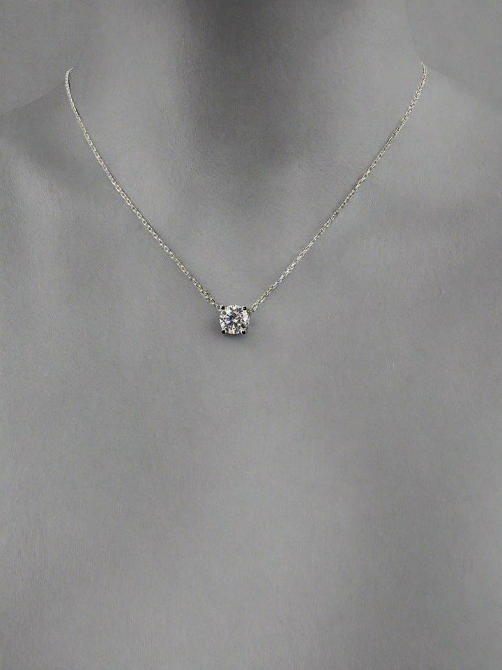 Luminous Solitaire Crystal Necklace