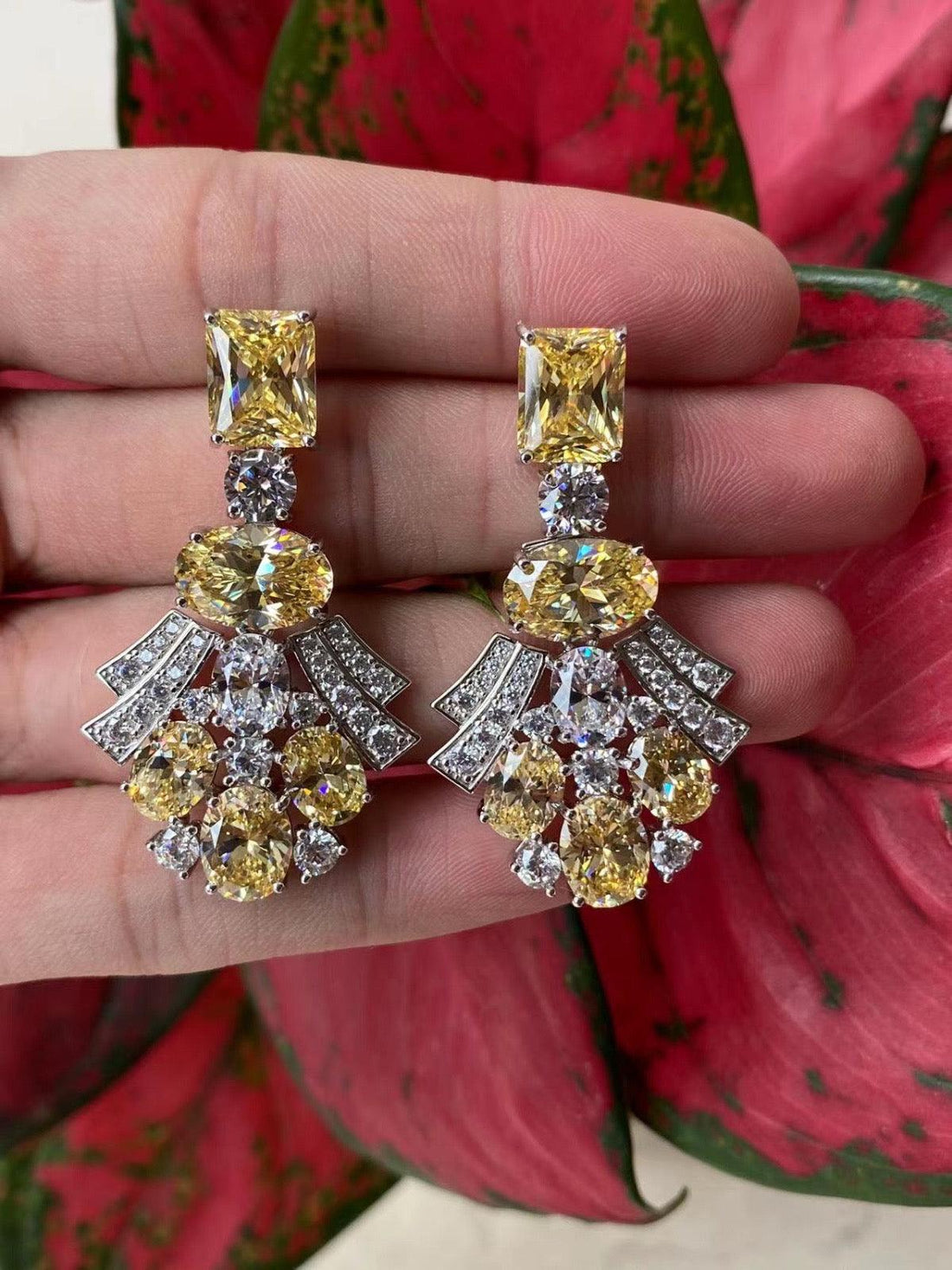 Luxe Crystal Chandelier Earrings 