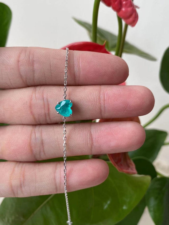 Ocean's Heart - Turquoise Heart Solitaire Bracelet