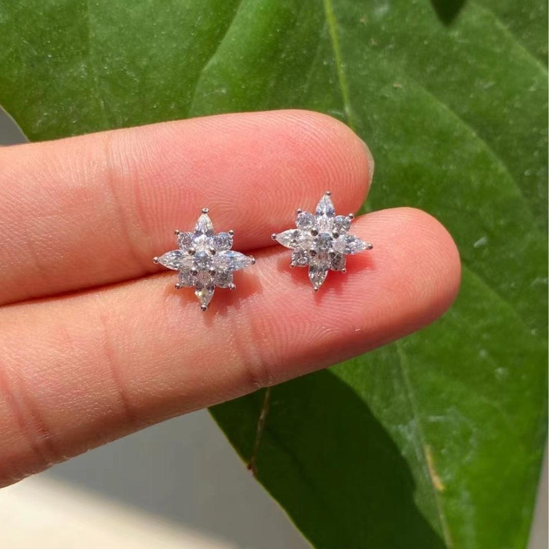 Starburst Crystal Stud Earrings