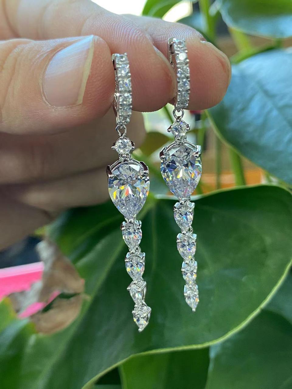 Sunburst Yellow Crystal Drop Earrings