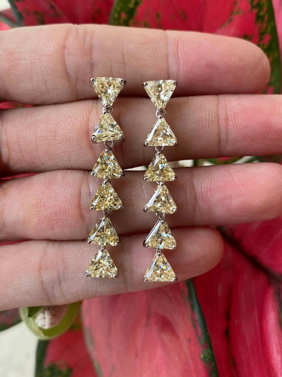 Glamorous Geometric Cascade Earrings