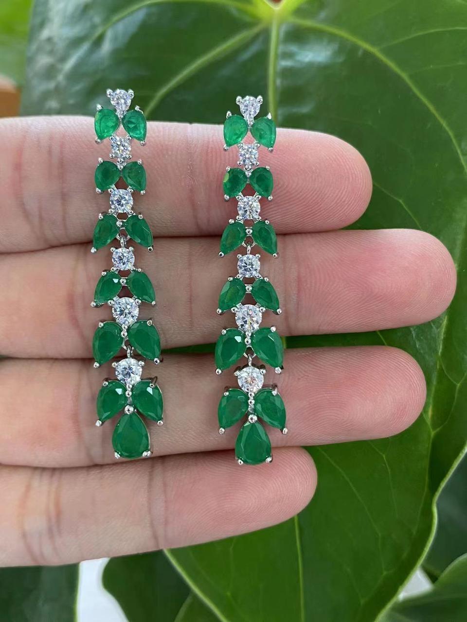 Luxury Canary Yellow Crystal Cascade Drop Earrings