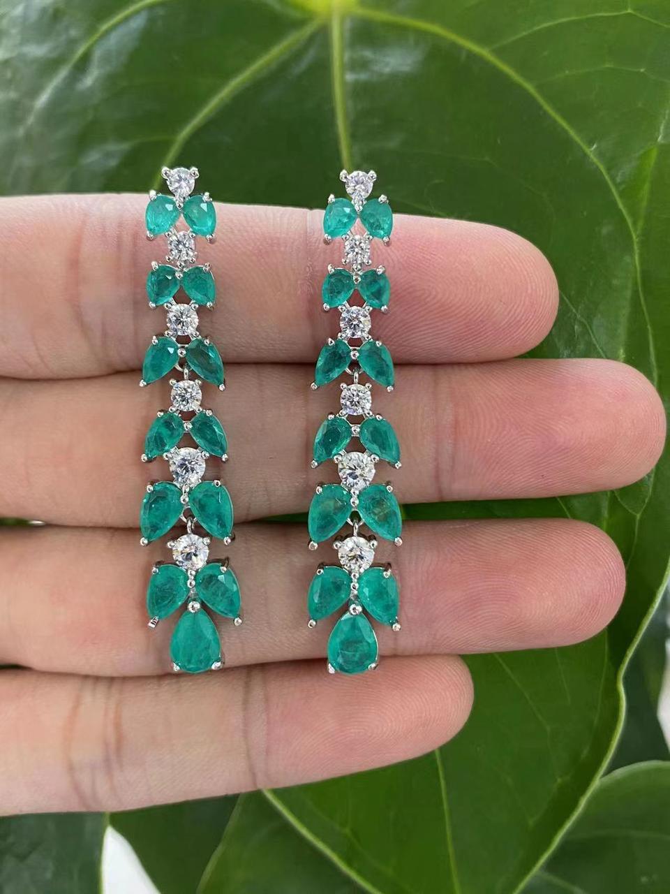 Luxury Canary Yellow Crystal Cascade Drop Earrings