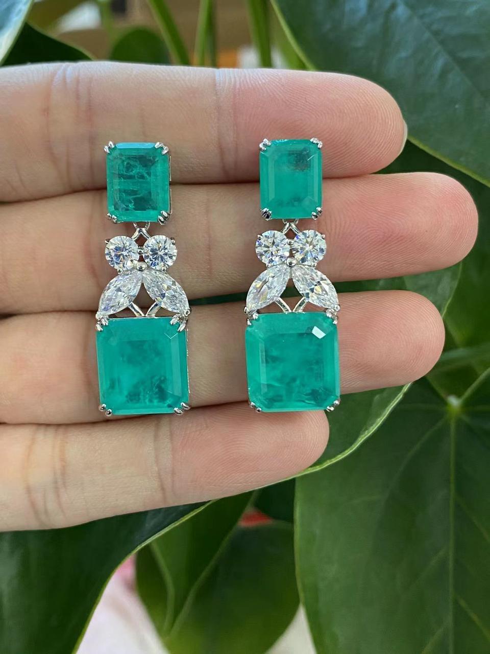 Luxury Triple Square Drop Earrings