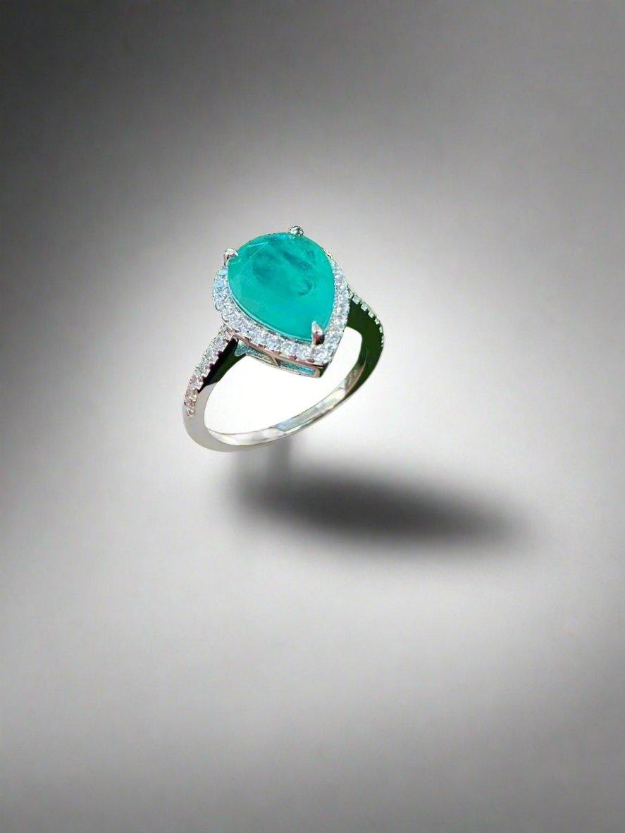 Radiant Yellow Pear Solitaire Ring - Vintage-Inspired Setting