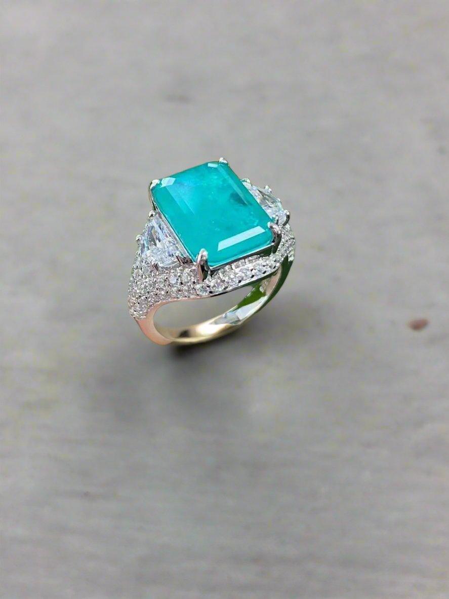 Luxury Square Crystal Ring - Art Deco Inspired