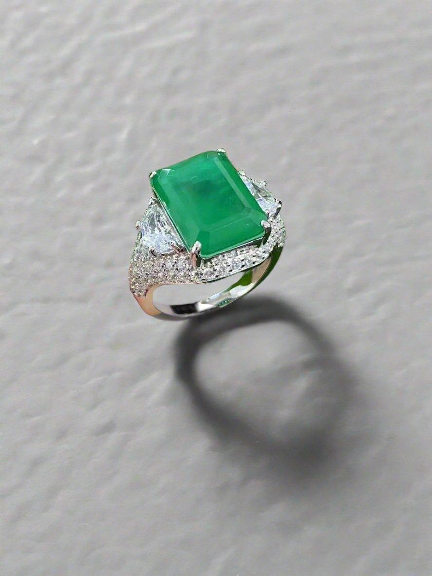 Luxury Square Crystal Ring - Art Deco Inspired